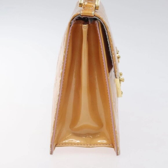 LOUIS VUITTON Vernis Spring Street Hand Bag Marshmallow Pink M91033 Auth BD1853 - Picture 6 of 16